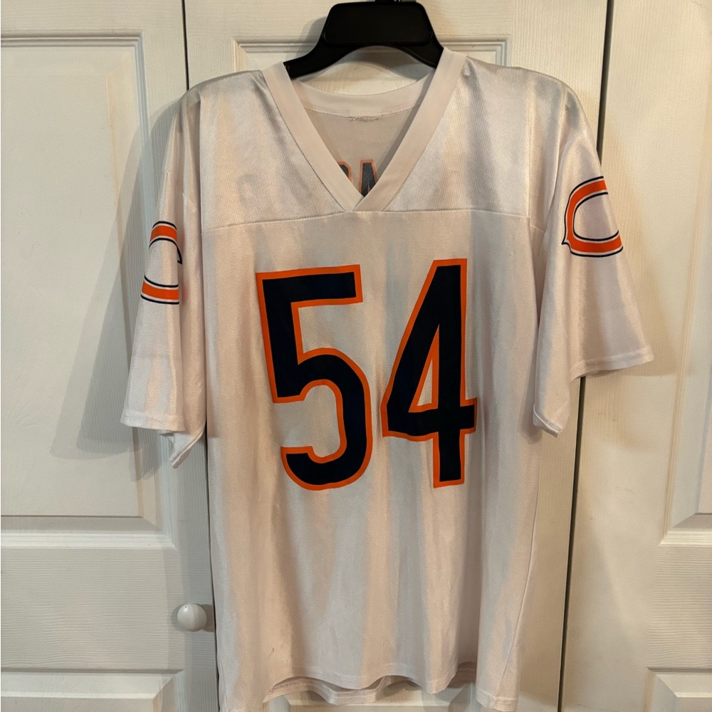 Men's White and Orange Sports Jersey